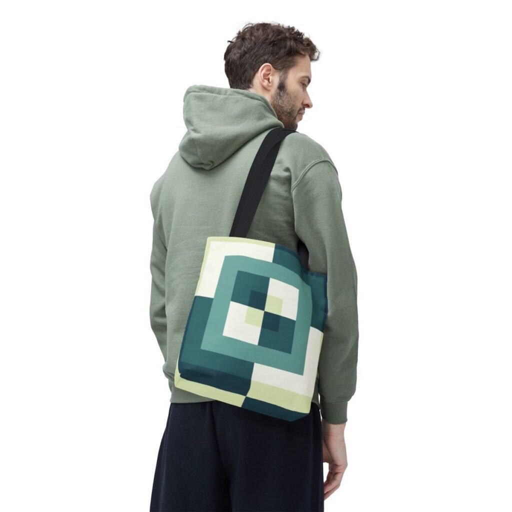 Deep Lake Labyrinth Tote Bag