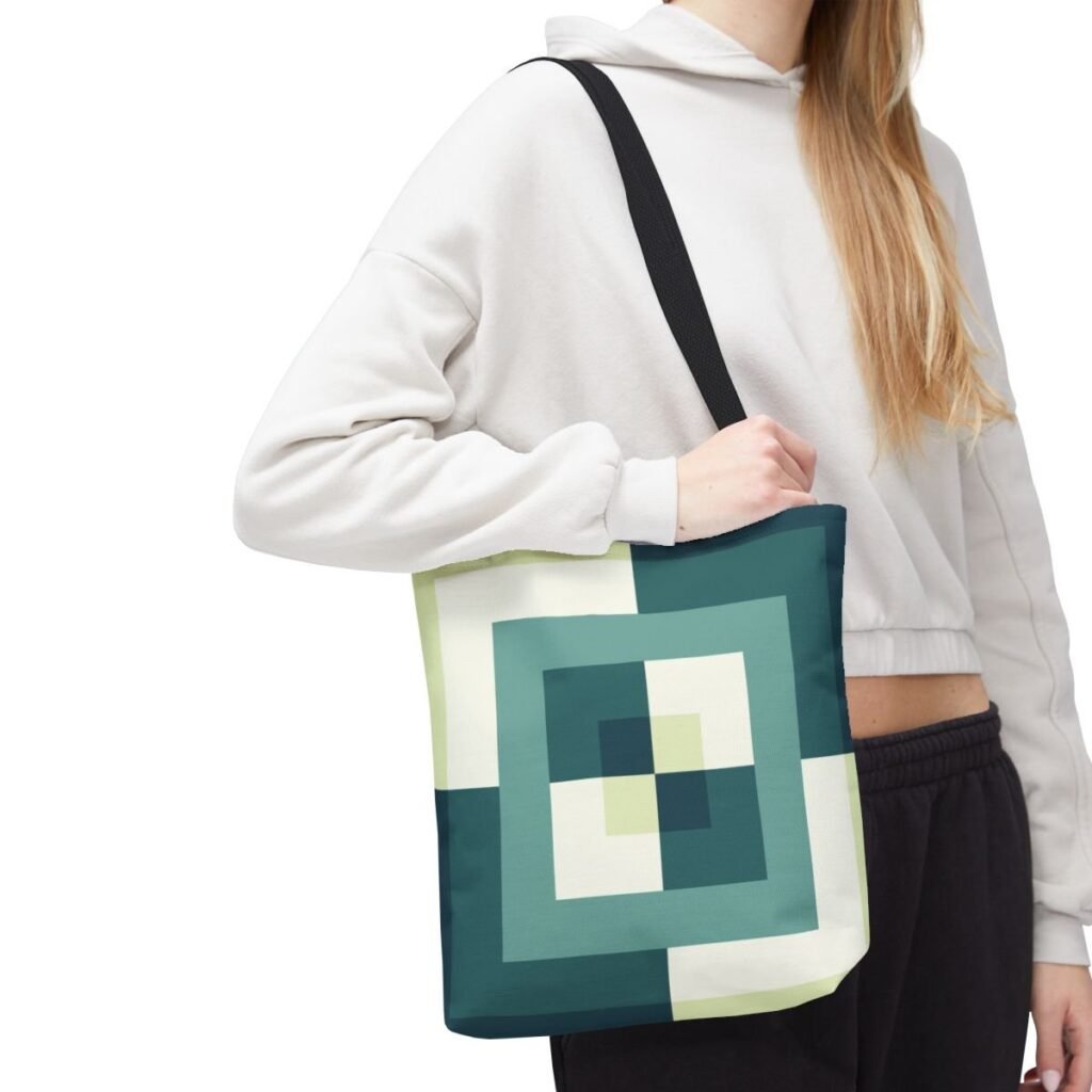 Deep Lake Labyrinth Tote Bag
