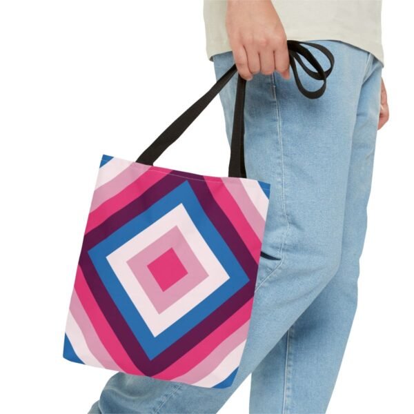 Deep Wine Diamond Tote Bag - Image 3