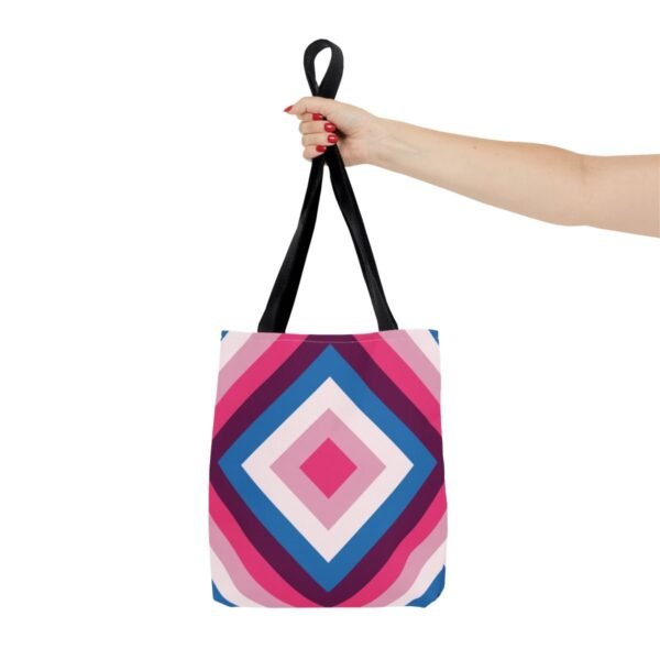 Deep Wine Diamond Tote Bag - Image 4