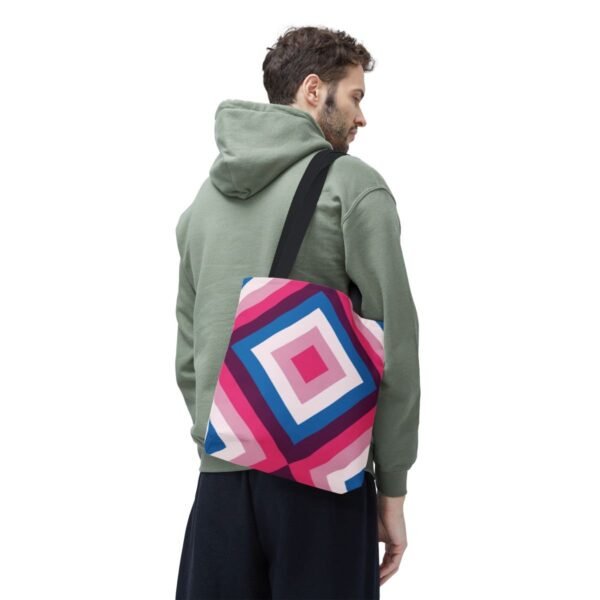 Deep Wine Diamond Tote Bag - Image 6