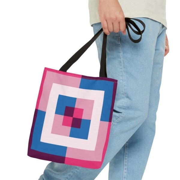 Deep Wine Labyrinth Tote Bag - Image 3