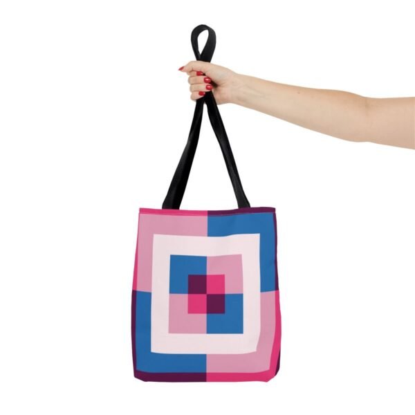 Deep Wine Labyrinth Tote Bag - Image 4