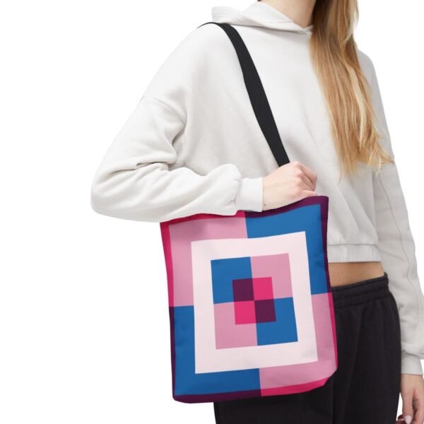 Deep Wine Labyrinth Tote Bag - Image 7