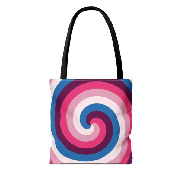 Deep Wine Spiral Tote Bag - Image 6