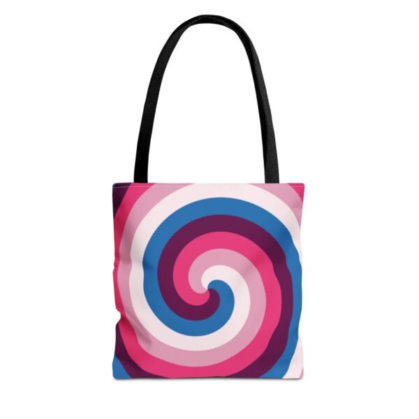 Deep Wine Spiral Tote Bag