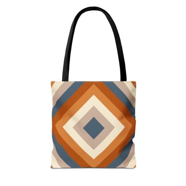 Dusty Clay Diamond Tote Bag - Image 2