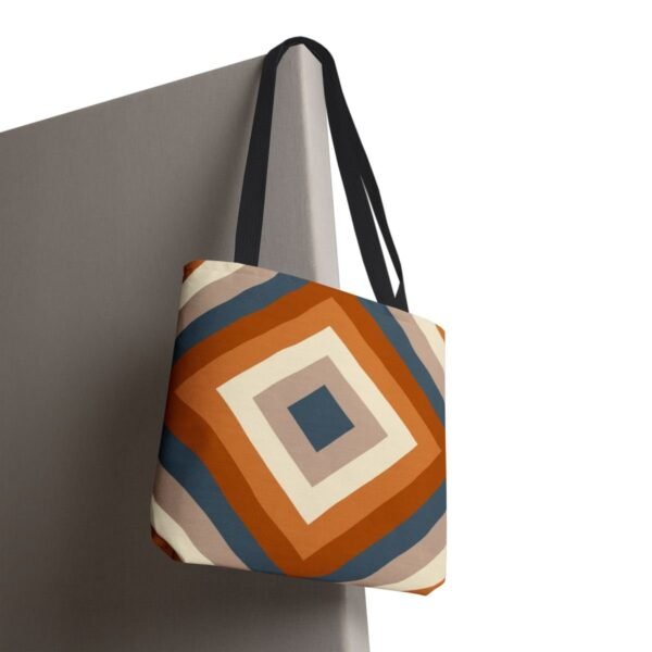 Dusty Clay Diamond Tote Bag - Image 8