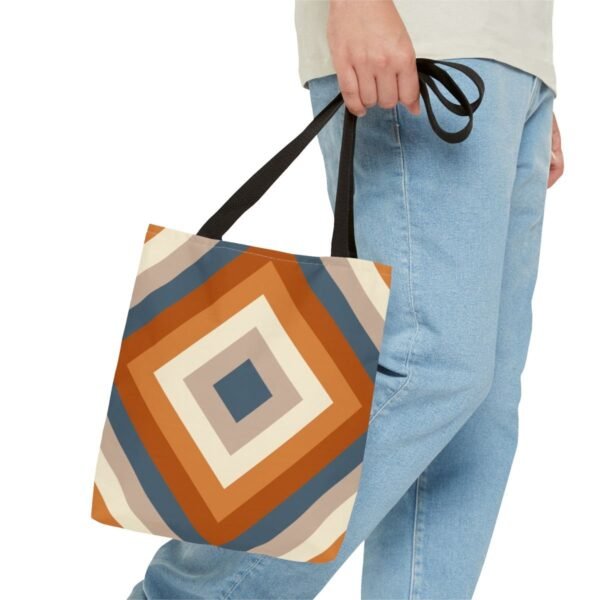 Dusty Clay Diamond Tote Bag - Image 3