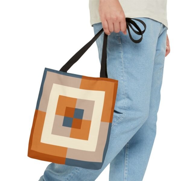 Dusty Clay Labyrinth Tote Bag - Image 3
