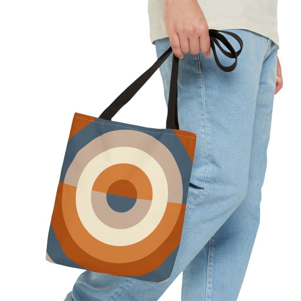 Dusty Clay Orbit Tote Bag