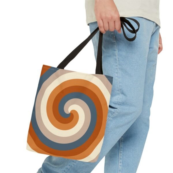 Dusty Clay Spiral Tote Bag - Image 3