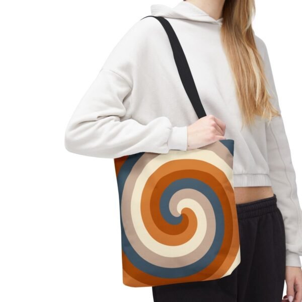 Dusty Clay Spiral Tote Bag - Image 7