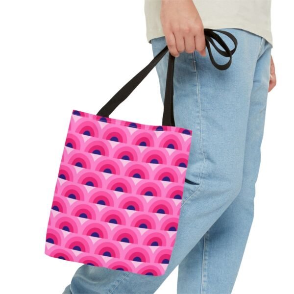 Electric Berries Peacock Tote Bag - Image 3