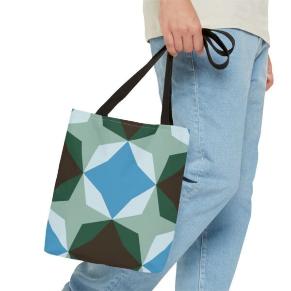 Evergreen Pine Diamond Motif Tote Bag - Image 3