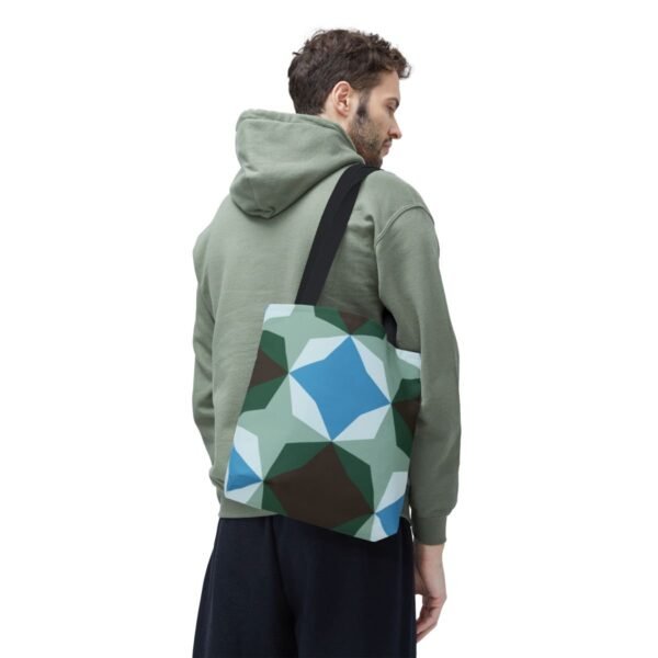 Evergreen Pine Diamond Motif Tote Bag - Image 6