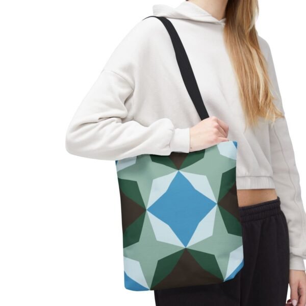Evergreen Pine Diamond Motif Tote Bag - Image 7