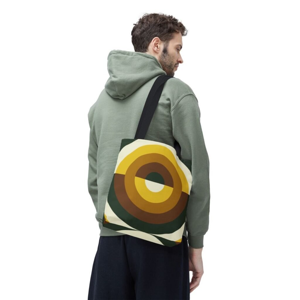 Forest Bark Orbit Tote Bag