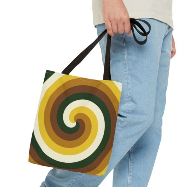 Forest Bark Spiral Tote Bag - Image 3