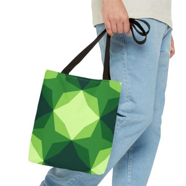 Fresh Sprout Diamond Motif Tote Bag - Image 3