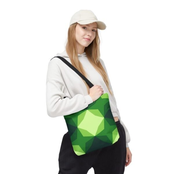 Fresh Sprout Diamond Motif Tote Bag - Image 5