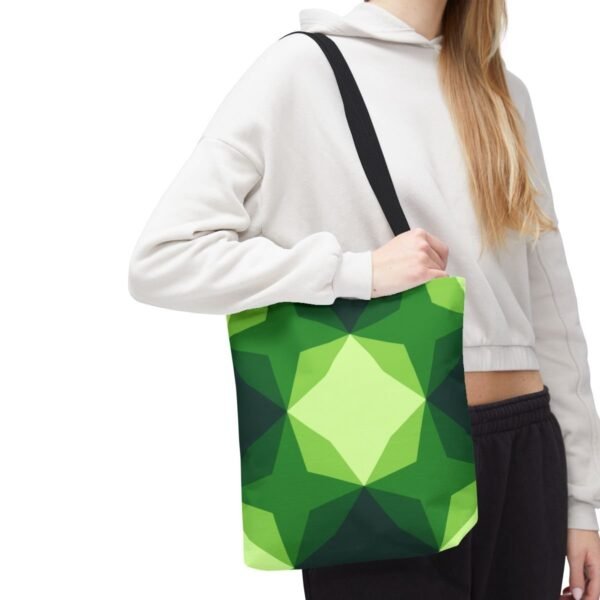 Fresh Sprout Diamond Motif Tote Bag - Image 7