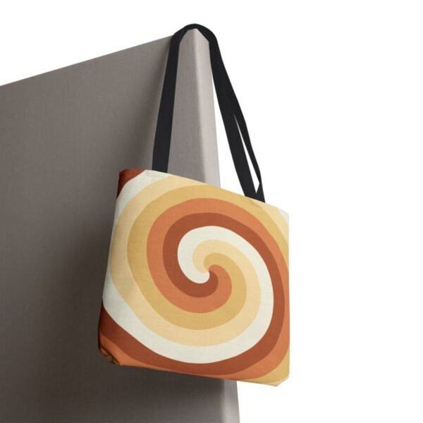 Golden Honey Spiral Tote Bag - Image 8