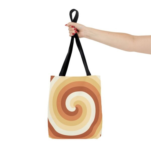 Golden Honey Spiral Tote Bag - Image 4