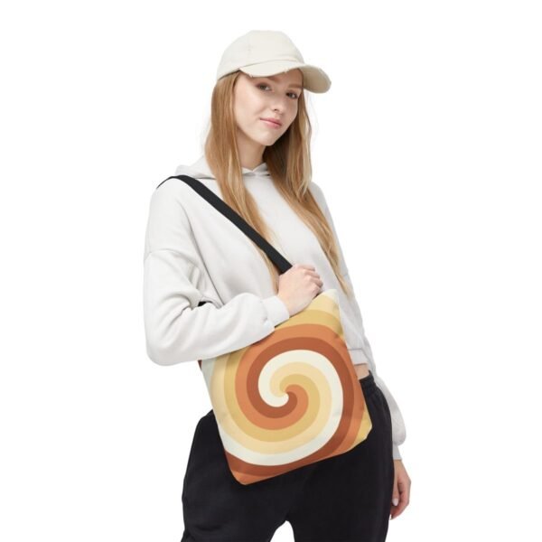 Golden Honey Spiral Tote Bag - Image 5