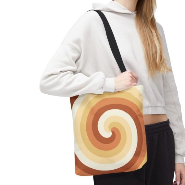 Golden Honey Spiral Tote Bag - Image 7