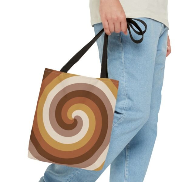 Golden Wheat Spiral Tote Bag - Image 3
