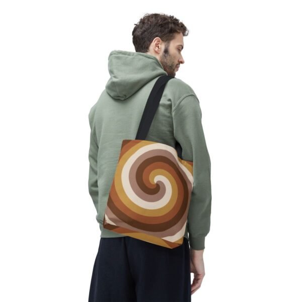 Golden Wheat Spiral Tote Bag - Image 6