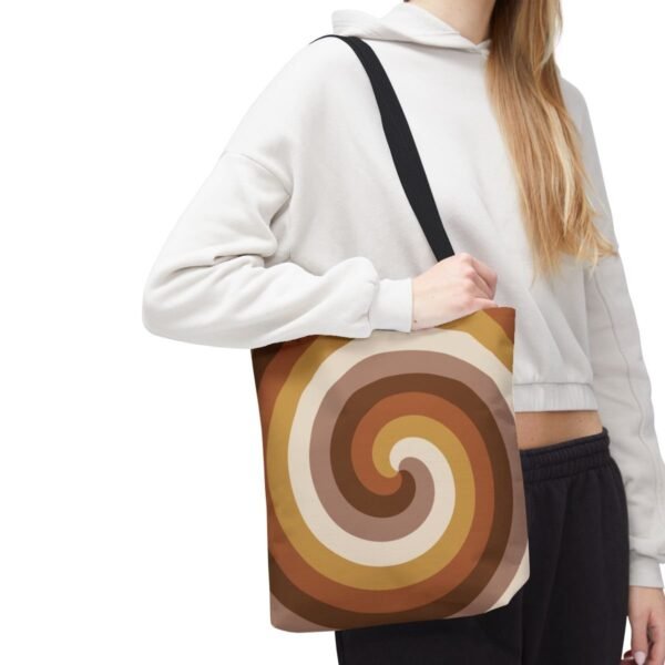 Golden Wheat Spiral Tote Bag - Image 7