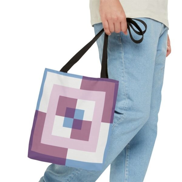 Lavender Bloom Labyrinth Tote Bag - Image 3