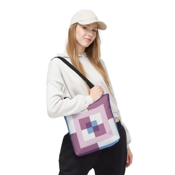 Lavender Bloom Labyrinth Tote Bag - Image 5