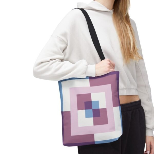 Lavender Bloom Labyrinth Tote Bag - Image 7