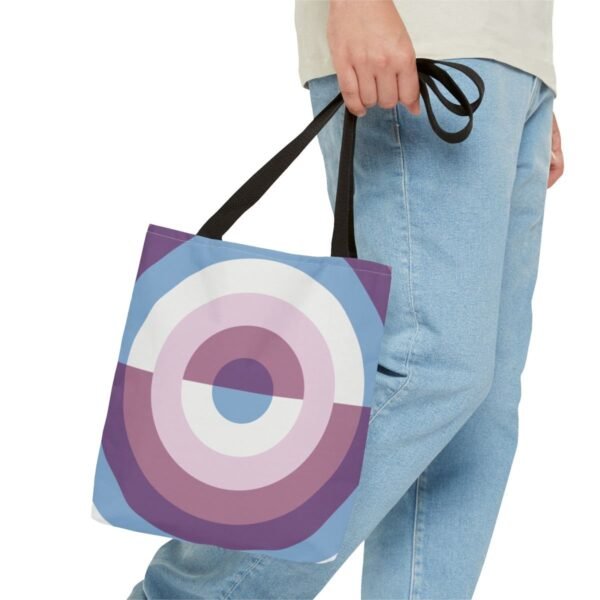 Lavender Bloom Orbit Tote Bag - Image 3