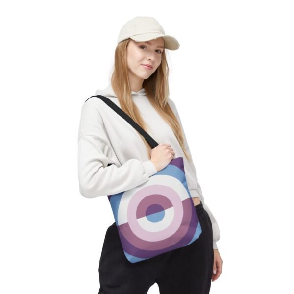 Lavender Bloom Orbit Tote Bag - Image 5