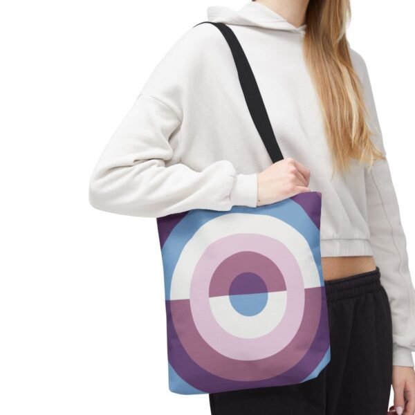 Lavender Bloom Orbit Tote Bag - Image 7