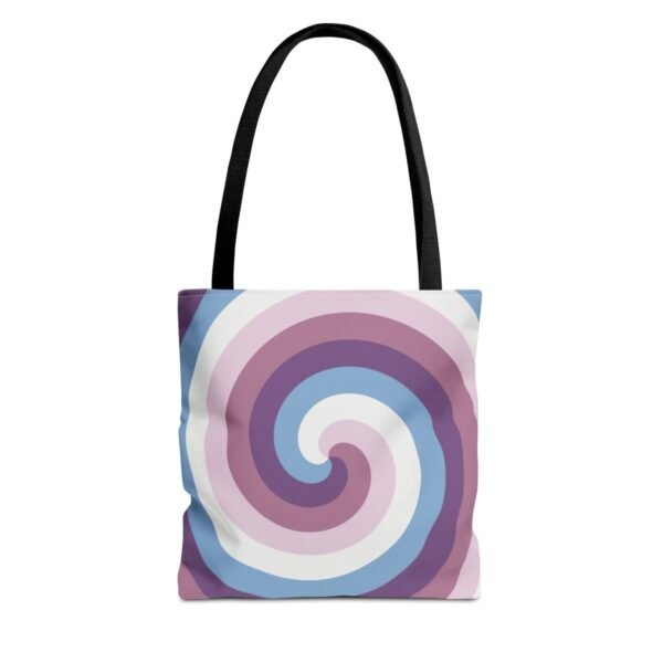 Lavender Bloom Spiral Tote Bag