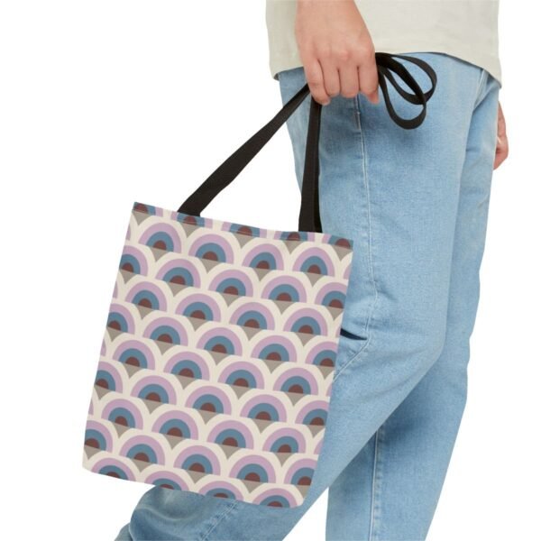 Lilac Paper Peacock Tote Bag - Image 3