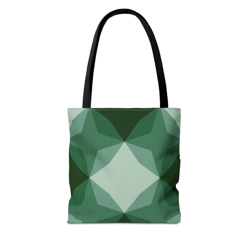 Misty Forest Diamond Motif Tote Bag