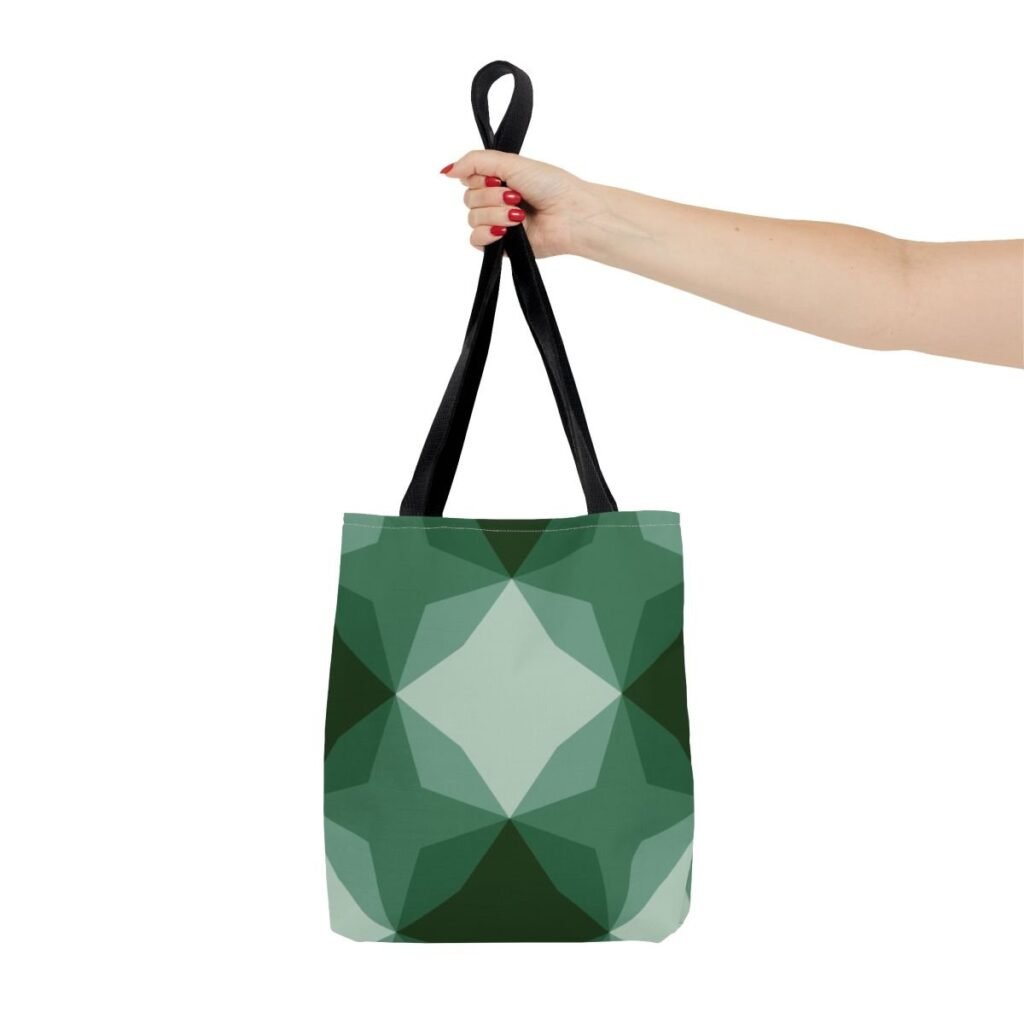 Misty Forest Diamond Motif Tote Bag