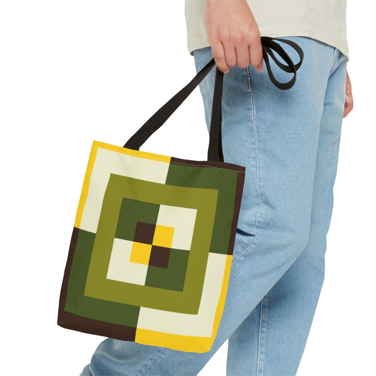 Oak Bark Labyrinth Tote Bag - Image 3