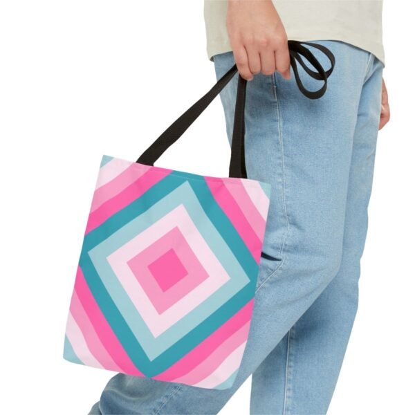 Ocean Meets Rose Diamond Tote Bag - Image 3