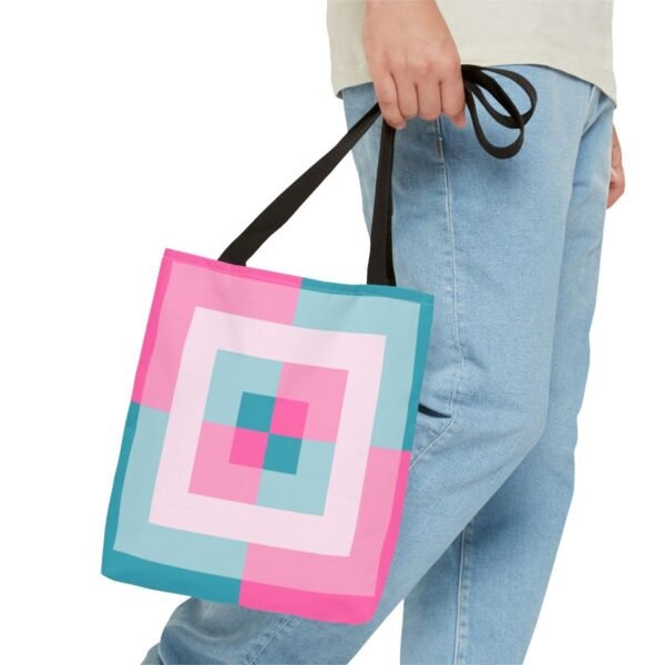 Ocean Meets Rose Labyrinth Tote Bag - Image 3