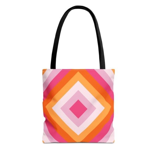 Peachy Sunset Diamond Tote Bag