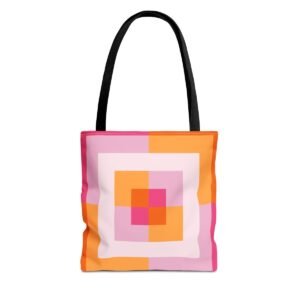 Peachy Sunset Labyrinth Tote Bag