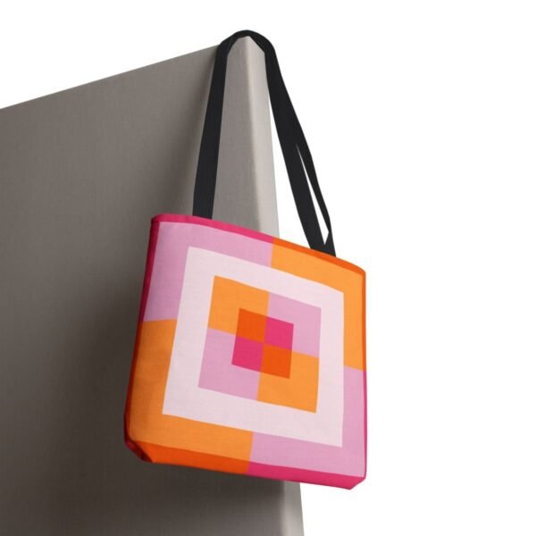 Peachy Sunset Labyrinth Tote Bag - Image 8