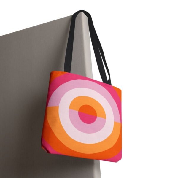 Peachy Sunset Orbit Tote Bag - Image 8